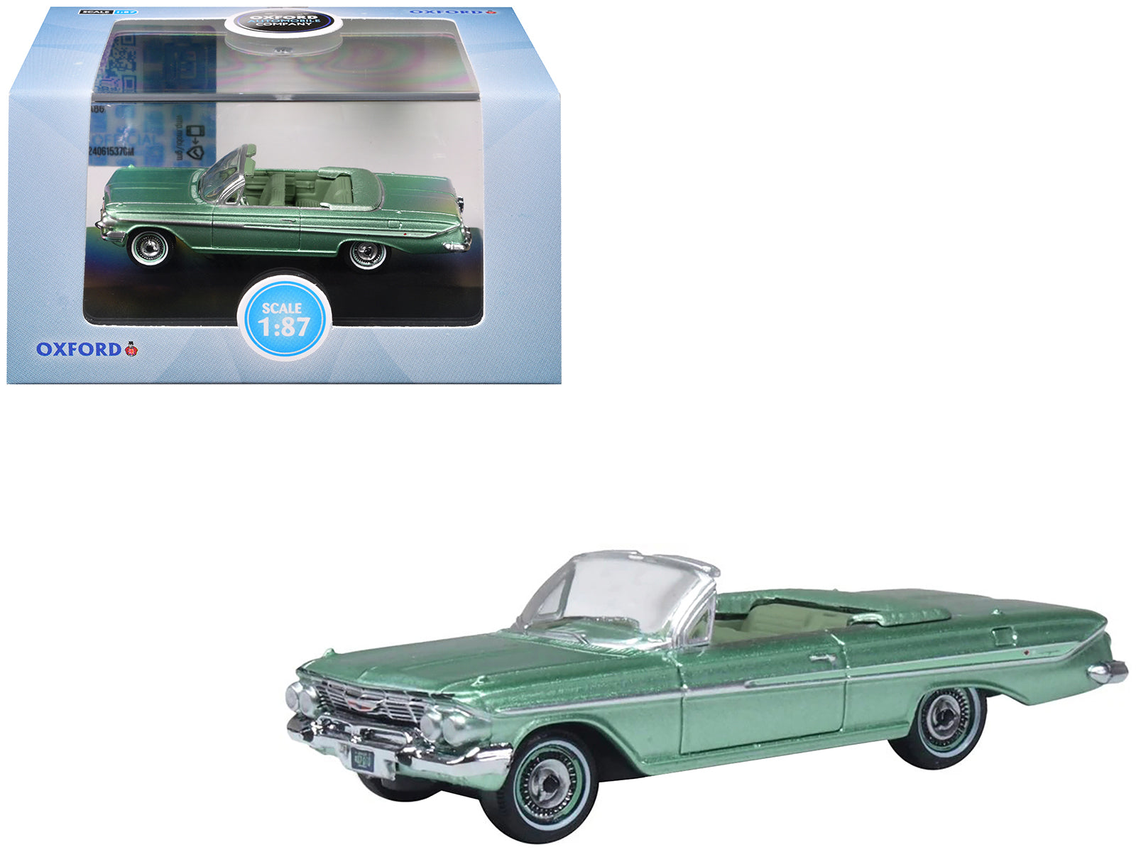 1961 Chevrolet Impala Convertible Arbor Green Metallic with Green