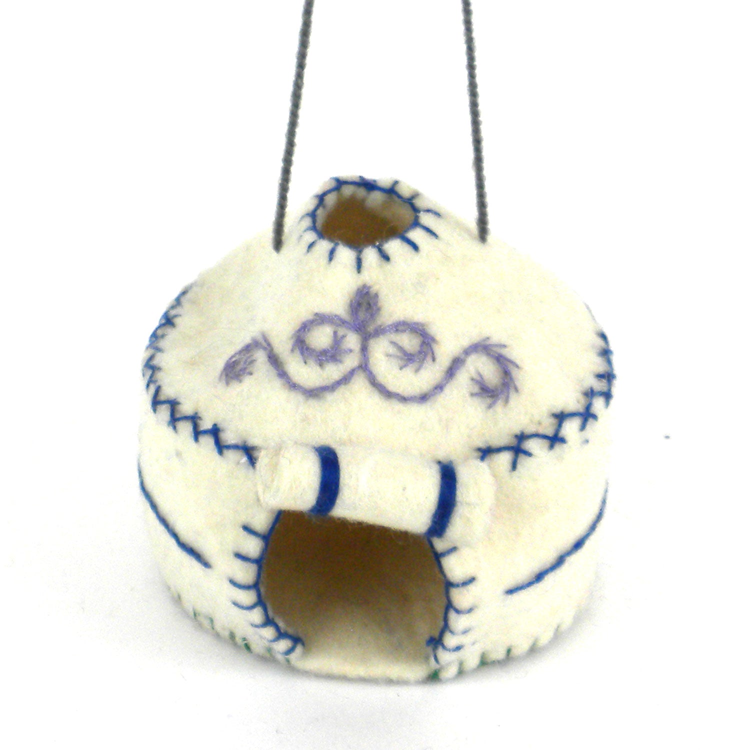 Yurt Felt Holiday Ornament